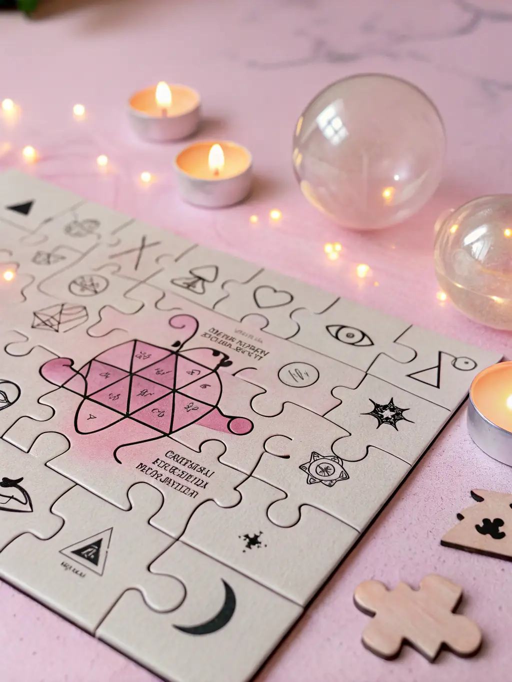 A visually appealing representation of the game's personalized puzzle generation, highlighting the AI's ability to create unique and engaging challenges for each player.